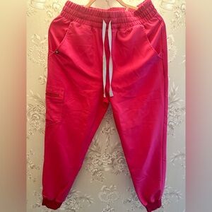Figs Hot Pink High Waisted joggers SP